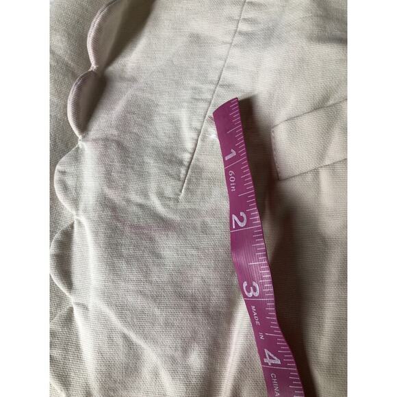 Rebecca Taylor Scallop Blazer Jacket Double-Breasted Front Vanilla Cream 6 - Picture 9 of 13